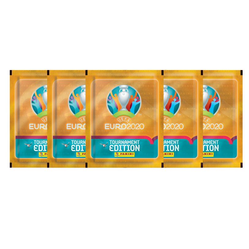 UEFA EURO 2020 Tournament Edition Stickers 5-Pack + 2 Bonus Stickers